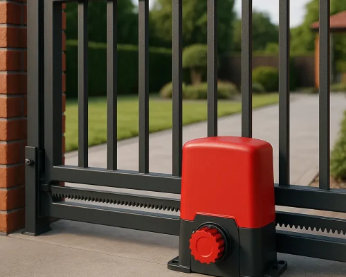 Automatic gate motor with remote control system